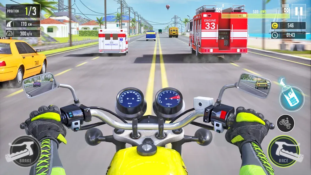 3d Bike Racing Bike Race Games [МОД: Меню, Бесконечные монеты и Открытые уровни] Screenshot 2