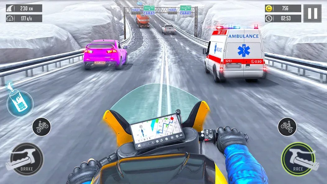 3d Bike Racing Bike Race Games [МОД: Меню, Бесконечные монеты и Открытые уровни] Screenshot 4