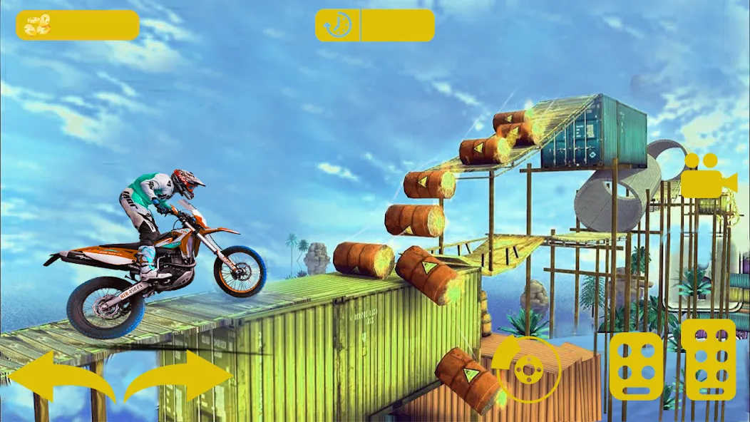 Bike stunt 3d games-Bike games [MOD: Много монет/Энергии] - Скриншот 1
