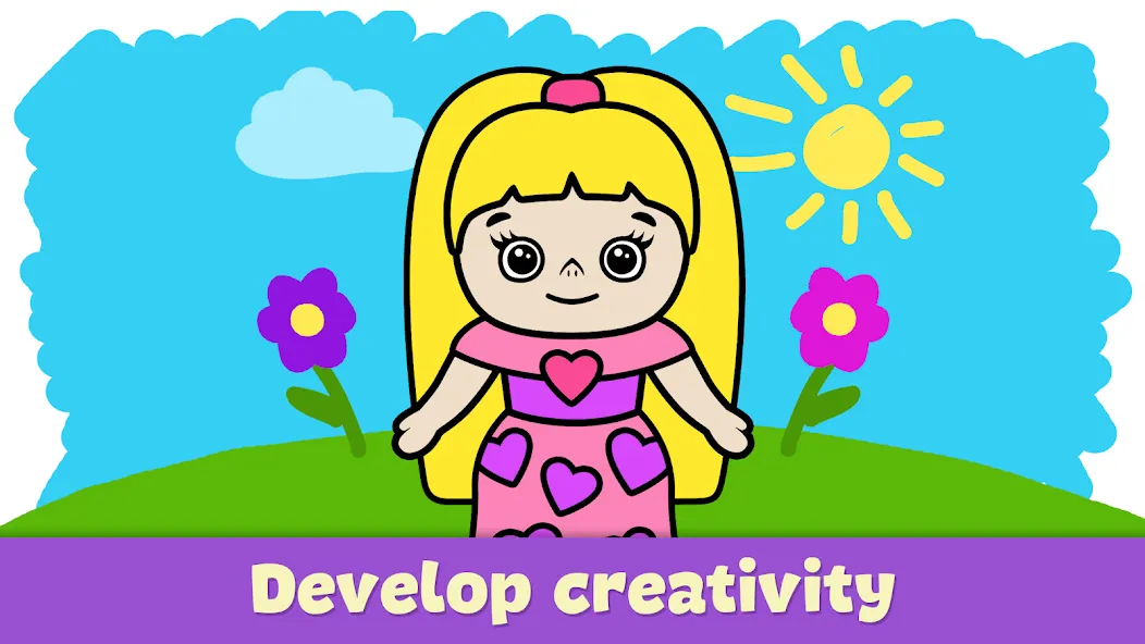 Coloring Book — Games for Kids [MOD: Разблокировано] - Скриншот 3