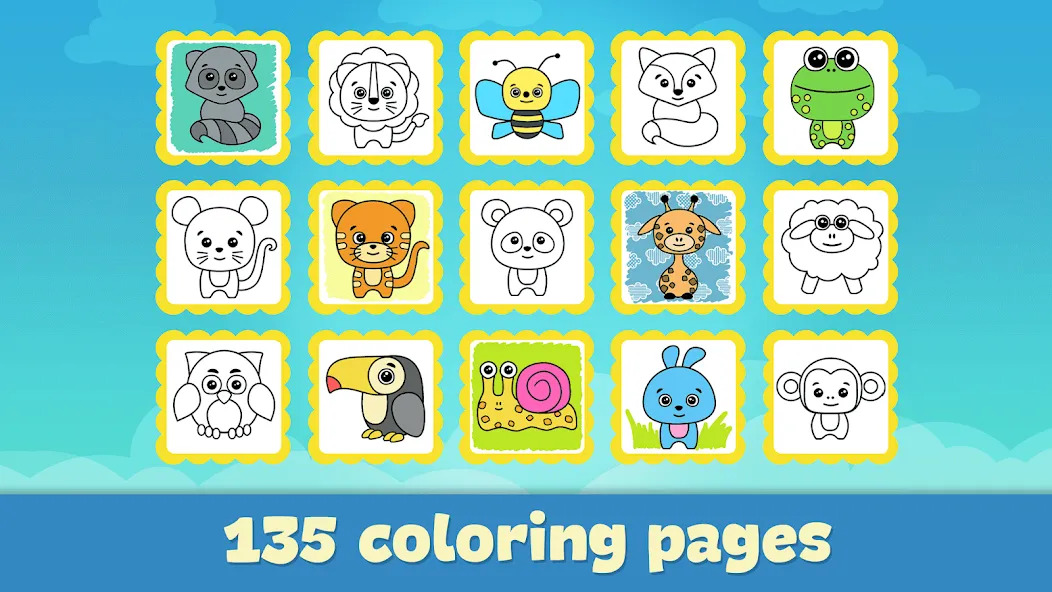 Coloring Book — Games for Kids [MOD: Разблокировано] - Скриншот 5