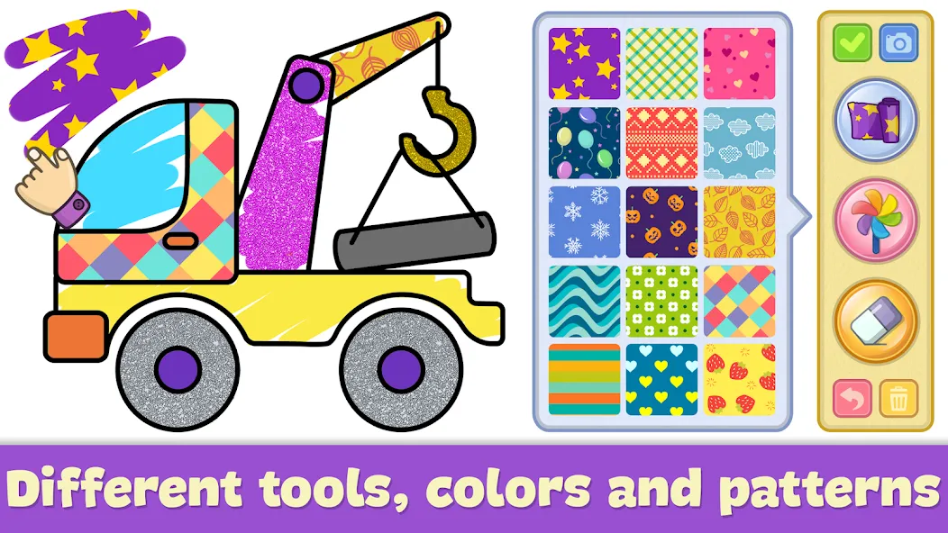 Kids Coloring & Drawing Games [МОД: Много монет, Открытые уровни и Мега MOD] Screenshot 2