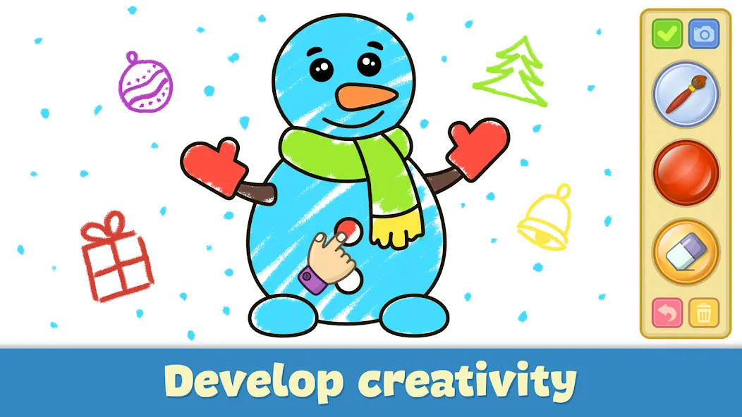 Kids Coloring & Drawing Games [МОД: Много монет, Открытые уровни и Мега MOD] Screenshot 3