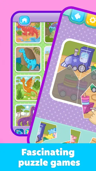 Kids Puzzles: Games for Kids [МОД: Бесконечные деньги, Монеты и Мега MOD] Screenshot 4