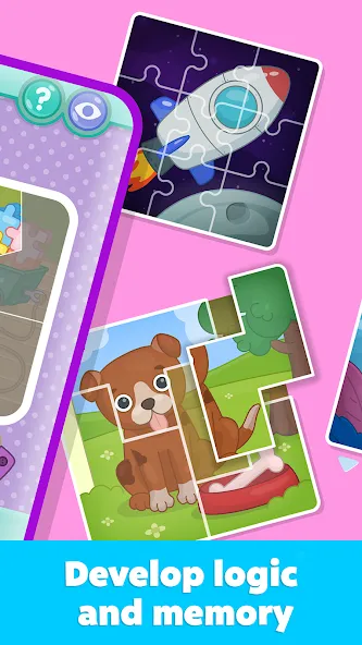 Kids Puzzles: Games for Kids [МОД: Бесконечные деньги, Монеты и Мега MOD] Screenshot 5