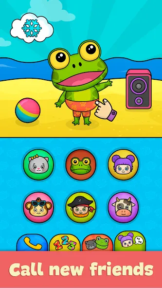 Bimi Boo Baby Phone for Kids [МОД: Меню, Бесконечные монеты и Открытые уровни] Screenshot 4