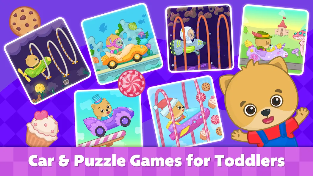 Bimi Boo Car Games for Kids [МОД: Много денег, Монет и Все открыто] Screenshot 1