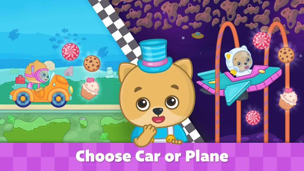 Bimi Boo Car Games for Kids [МОД: Много денег, Монет и Все открыто] Screenshot 3