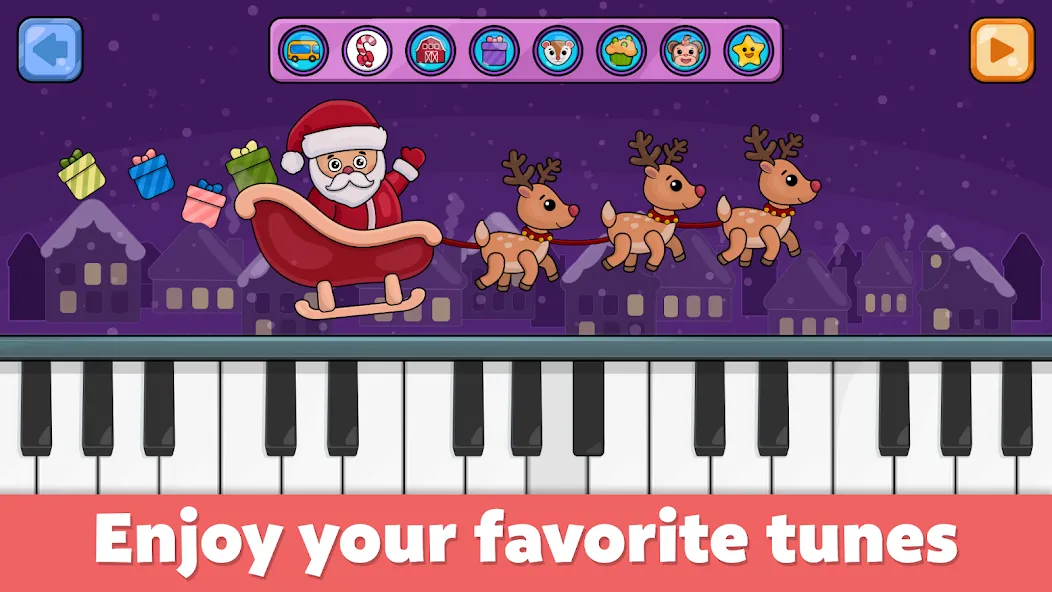 Baby Piano: Kids Music Games [МОД: Меню, Бесконечные монеты и Открытые уровни] Screenshot 1