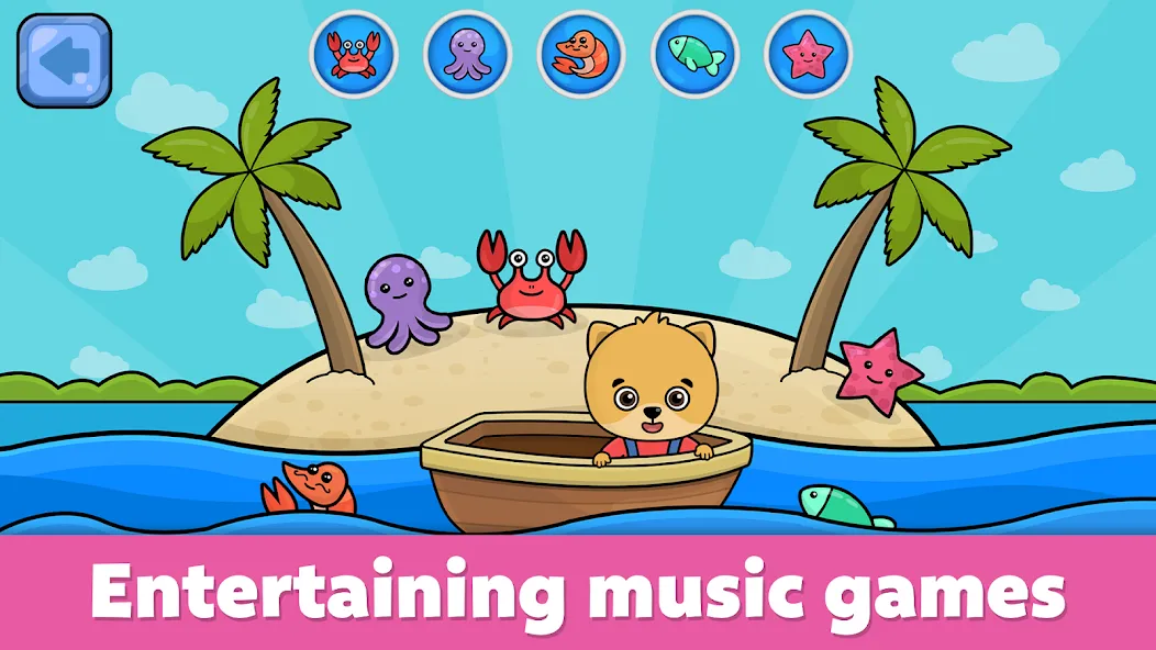 Baby Piano: Kids Music Games [МОД: Меню, Бесконечные монеты и Открытые уровни] Screenshot 4