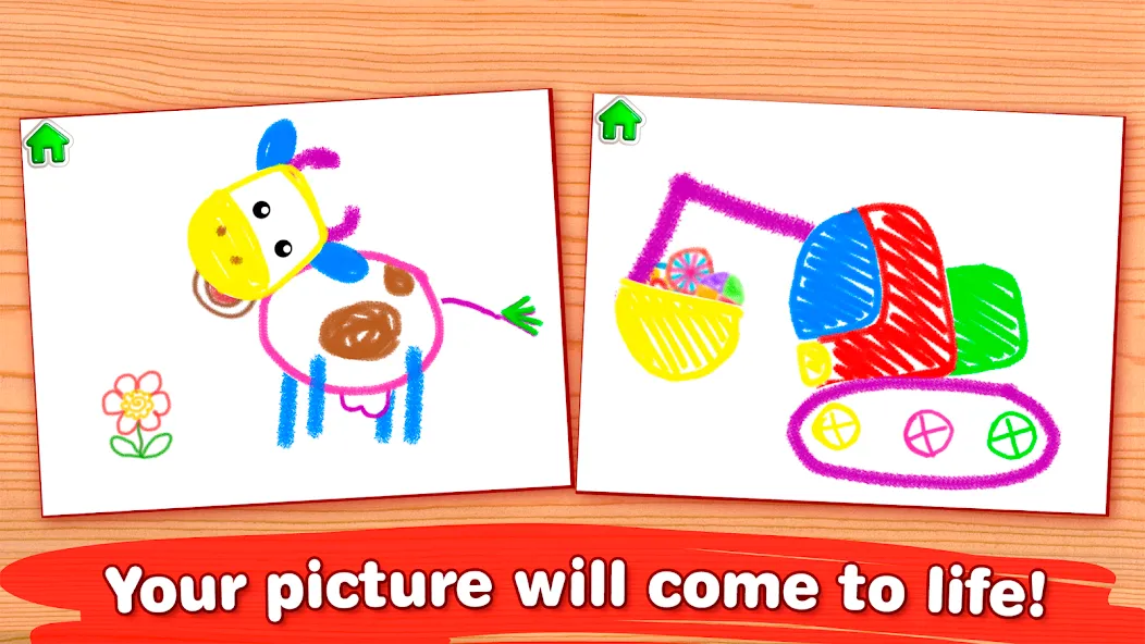 Bini Drawing for Kids Games (Бини) [МОД: Все открыто, Дополнительные деньги и Меню MOD] Screenshot 4