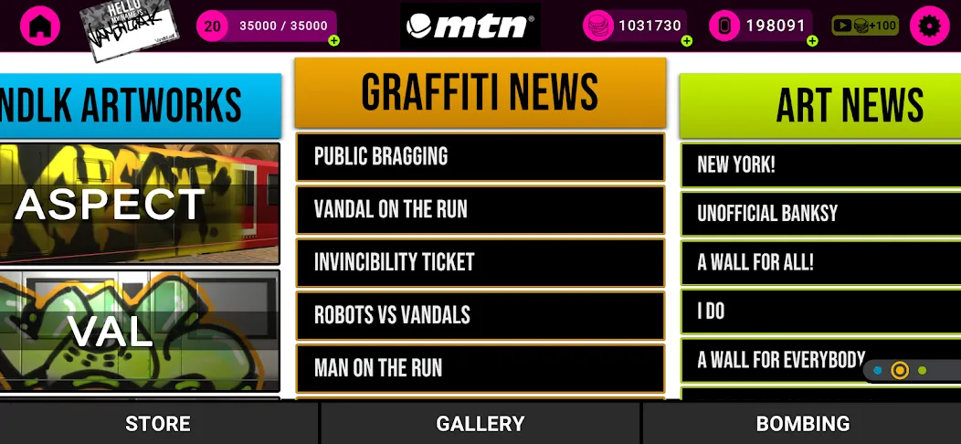 VANDALEAK - Sprays & Graffiti (ВАНДАЛЕАК) [МОД: Деньги, Монеты и Меню MOD] Screenshot 2