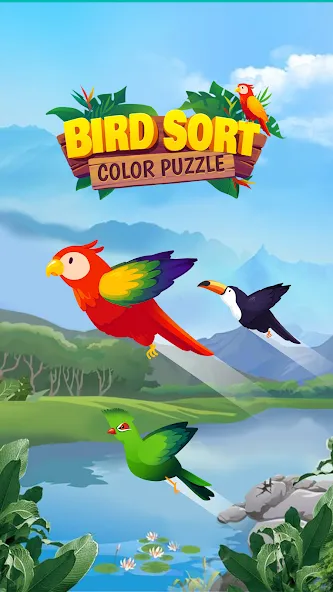 Bird Sort - Color Puzzle [МОД: Бесконечные деньги, Монеты и Мега MOD] Screenshot 5