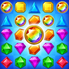 Скачать Jewel Match King [МОД: Бесконечные деньги, Монеты и Мега MOD] | Взлом Jewel Match King на Андроид