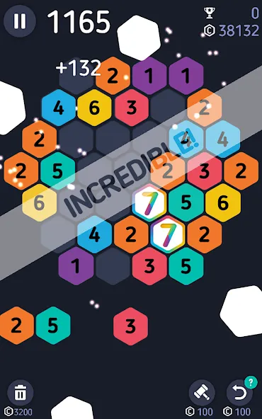 Make7! Hexa Puzzle [МОД: Все открыто, Дополнительные деньги и Меню MOD] Screenshot 4