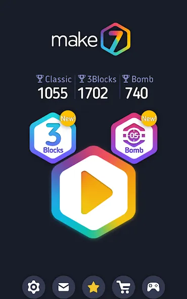 Make7! Hexa Puzzle [МОД: Все открыто, Дополнительные деньги и Меню MOD] Screenshot 5