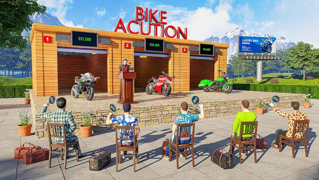 Motorcycle Dealer Bike Games [МОД: Много монет, Открытые уровни и Мега MOD] Screenshot 3