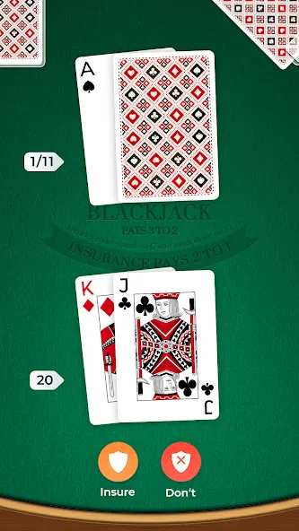 Blackjack (Блэкджек) [МОД: Все открыто, Дополнительные деньги и Меню MOD] Screenshot 3