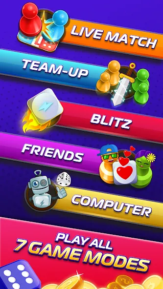 Ludo SuperStar- Board Game [МОД: Много денег, Монет и Все открыто] Screenshot 2
