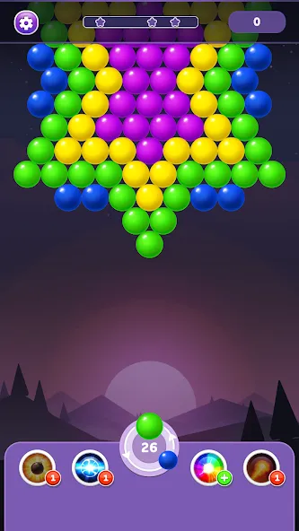 Bubble Shooter Rainbow [МОД: Меню, Бесконечные монеты и Открытые уровни] Screenshot 1