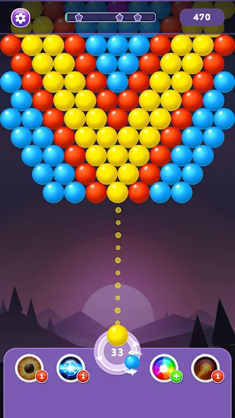 Bubble Shooter Rainbow [МОД: Меню, Бесконечные монеты и Открытые уровни] Screenshot 2
