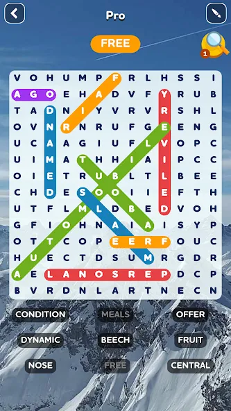 Word Search - Word Puzzle Game [МОД: Все открыто, Дополнительные деньги и Меню MOD] Screenshot 3