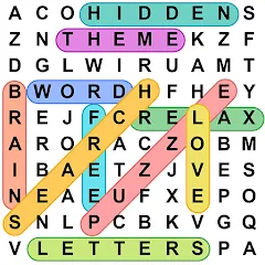 Скачать Word Search - Word Puzzle Game [МОД: Все открыто, Дополнительные деньги и Меню MOD] | Взлом Word Search - Word Puzzle Game на Андроид
