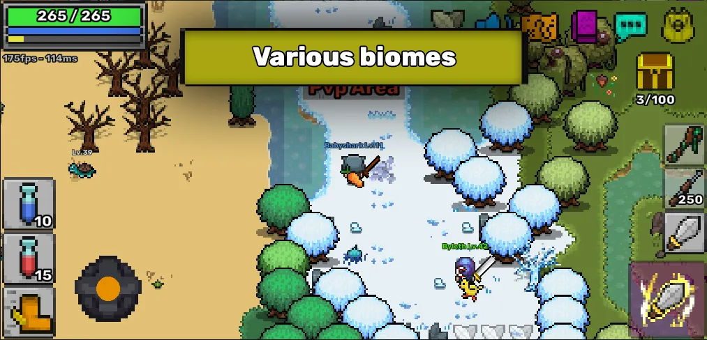 Pixil - MMORPG 2D ONLINE RPG (Пиксил) [МОД: Все открыто, Дополнительные деньги и Меню MOD] Screenshot 3
