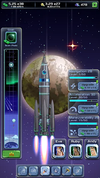 Idle Space Company (Айдл) [МОД: Меню, Бесконечные монеты и Открытые уровни] Screenshot 2