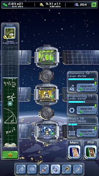 Idle Space Company (Айдл) [МОД: Меню, Бесконечные монеты и Открытые уровни] Screenshot 3