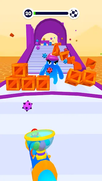Blob Shooter 3D — Assassin Hit [МОД: Много денег, Монет и Все открыто] Screenshot 2