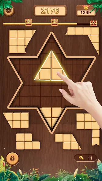 WoodCube - Woody Puzzle (ВудКуб) [МОД: Много денег, Монет и Все открыто] Screenshot 3