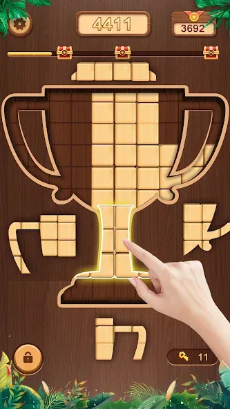 WoodCube - Woody Puzzle (ВудКуб) [МОД: Много денег, Монет и Все открыто] Screenshot 5