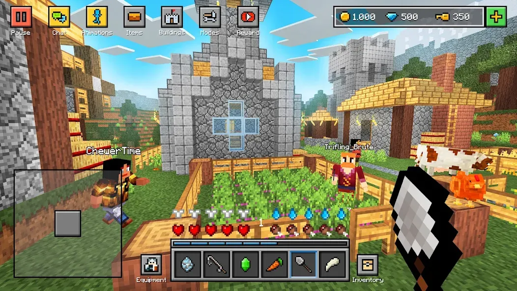 Block World 3D: Craft & Build [МОД: Много денег, Монет и Все открыто] Screenshot 1