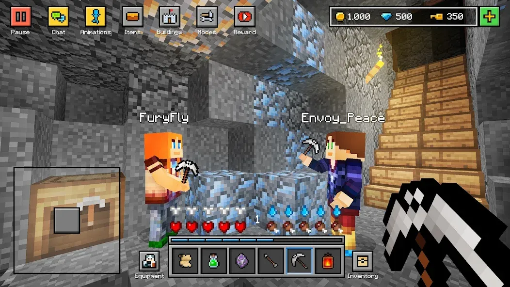 Block World 3D: Craft & Build [МОД: Много денег, Монет и Все открыто] Screenshot 2