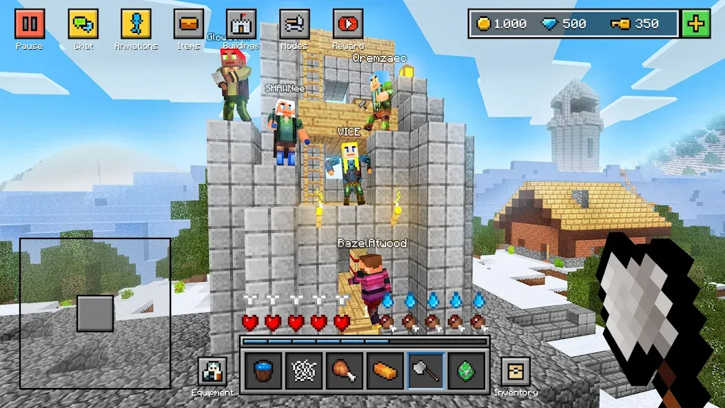 Block World 3D: Craft & Build [МОД: Много денег, Монет и Все открыто] Screenshot 3