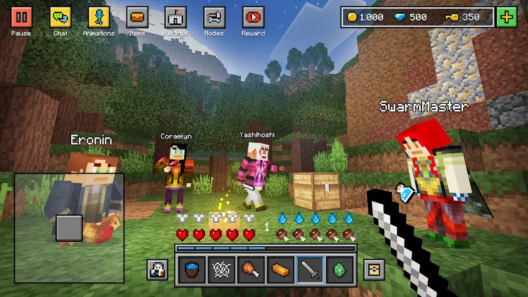 Block World 3D: Craft & Build [МОД: Много денег, Монет и Все открыто] Screenshot 4