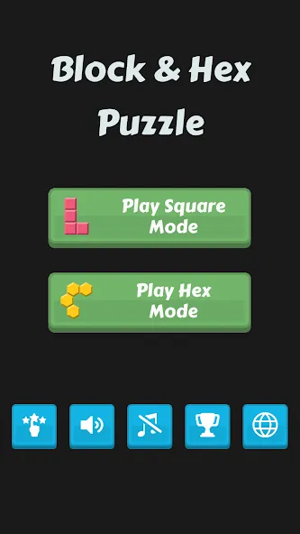 Block Buster - Hex and Square [МОД: Много монет, Открытые уровни и Мега MOD] Screenshot 1