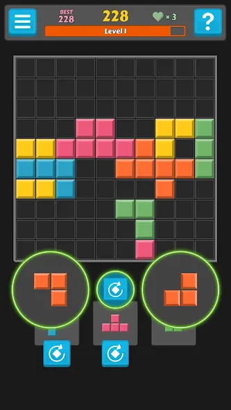 Block Buster - Hex and Square [МОД: Много монет, Открытые уровни и Мега MOD] Screenshot 3