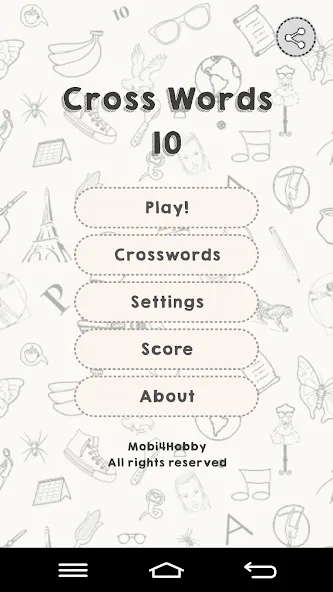 CrossWords 10 (Кроссворды 10) [MOD: Мод Меню/Взлом] - Скриншот 1