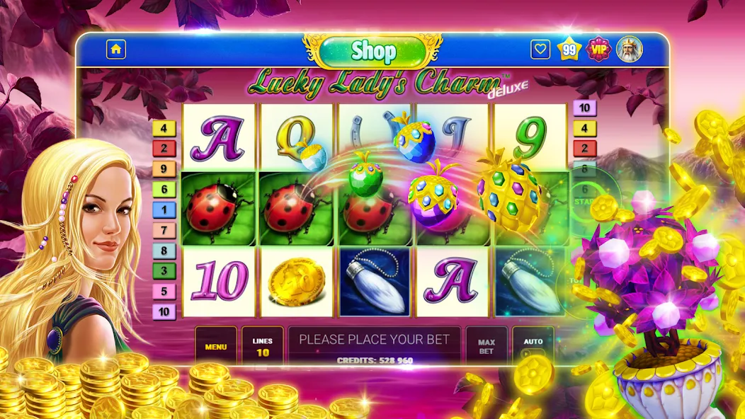 Bloom Boom Casino Slots Online (Блум Бум Казино Слоты Онлайн) [МОД: Бесконечные деньги, Монеты и Мега MOD] Screenshot 3