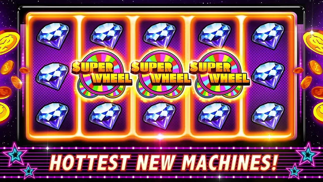 Super Win Slots - Vintage Slot (упер Вин Слотс) [МОД: Бесконечные деньги, Монеты и Мега MOD] Screenshot 2