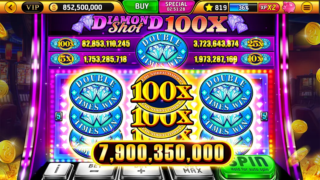 Wild Classic Slots Casino Game [МОД: Деньги, Монеты и Меню MOD] Screenshot 1
