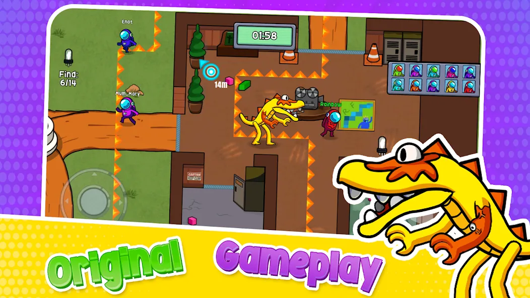 Survivor In Rainbow Monster (Сурвайвер Ин Рейнбоу Монстер) [МОД: Бесконечные деньги, Монеты и Мега MOD] Screenshot 2