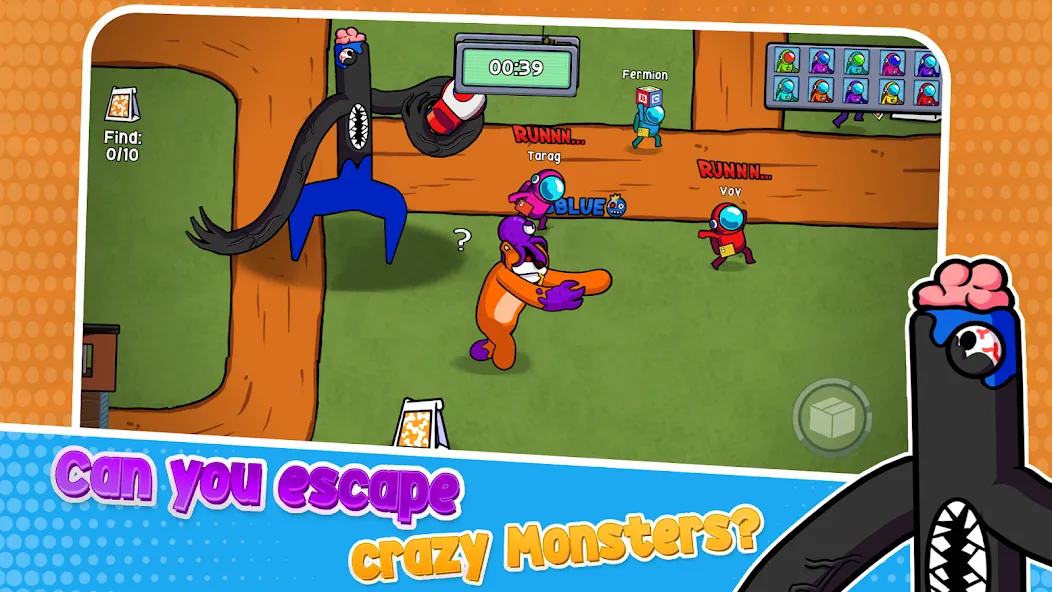 Survivor In Rainbow Monster (Сурвайвер Ин Рейнбоу Монстер) [МОД: Бесконечные деньги, Монеты и Мега MOD] Screenshot 3
