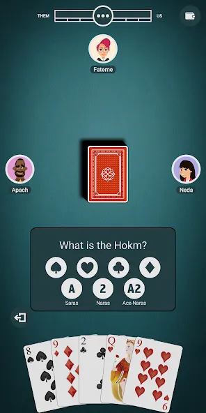 Hokm+ [МОД: Все открыто, Дополнительные деньги и Меню MOD] Screenshot 2