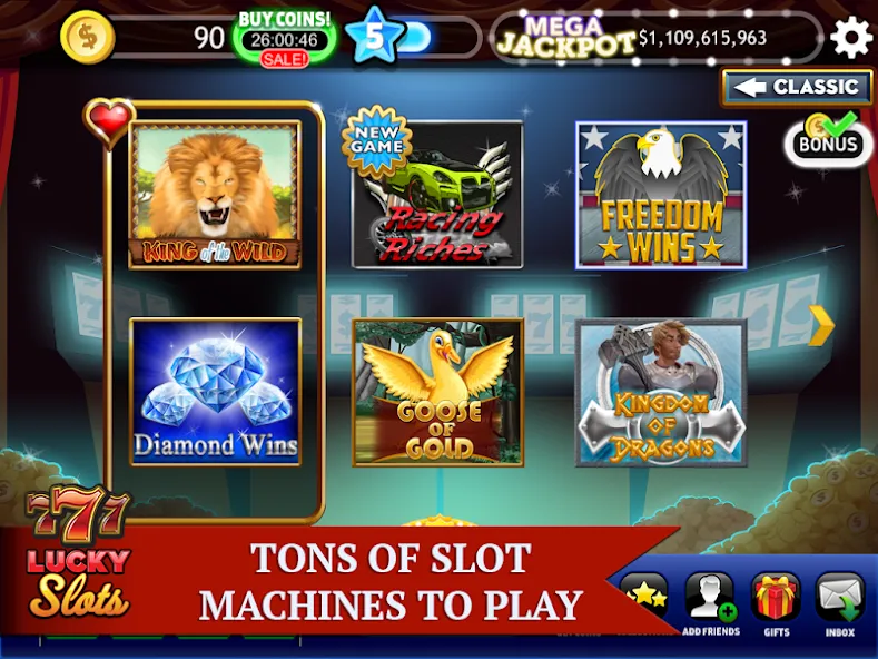 Lucky Slots (Лаки Слотс) [MOD: Все открыто] - Скриншот 1