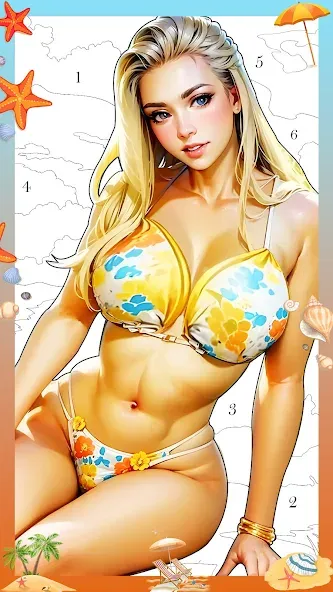 Holiday Relax Coloring Games [МОД: Деньги, Монеты и Меню MOD] Screenshot 1