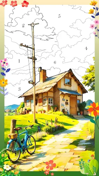 Holiday Relax Coloring Games [МОД: Деньги, Монеты и Меню MOD] Screenshot 4