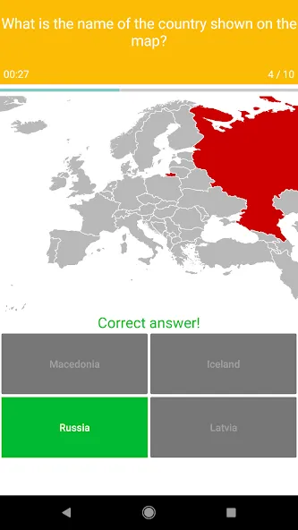 Europe Map Quiz - European Cou [МОД: Много монет, Открытые уровни и Мега MOD] Screenshot 3